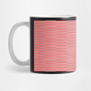 strips - red and white. Mug